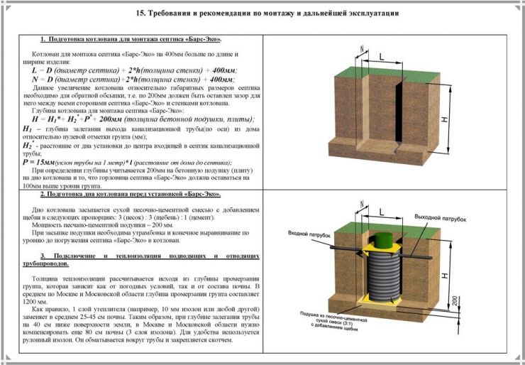 Схема монтажа Барс Эко 4